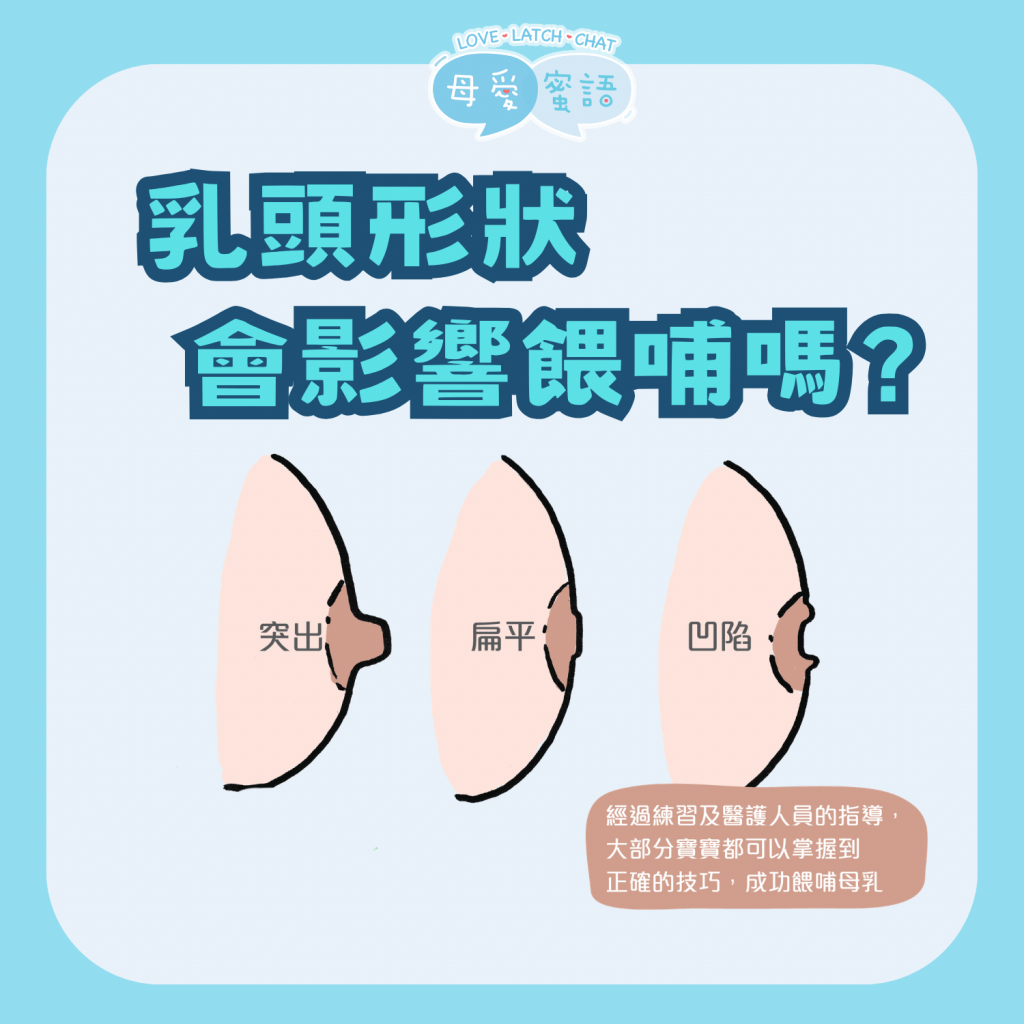 乳頭形狀會影嚮餵哺母乳？